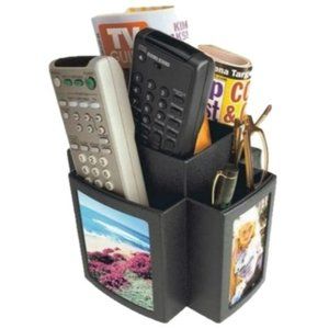 Spinning TV Desk Organizer With Picture Frames - EB Brands - New